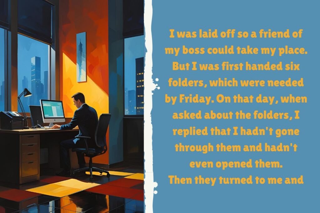 FriAend Of My Boss Could Take My Place