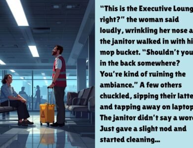 Airport Lounge Guest Laughed