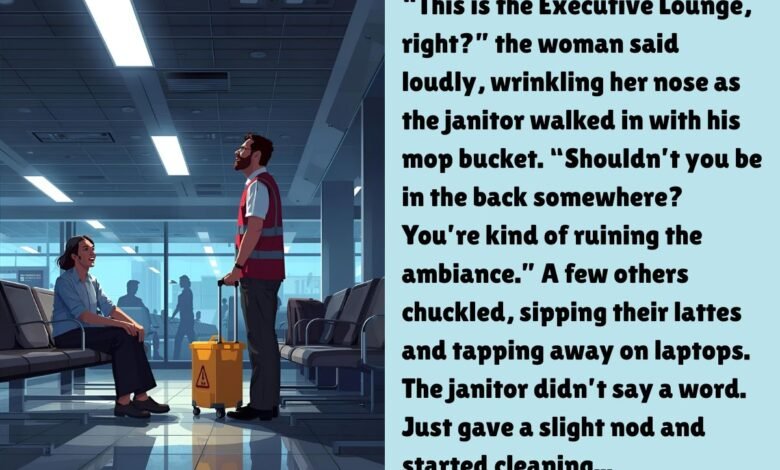 Airport Lounge Guest Laughed