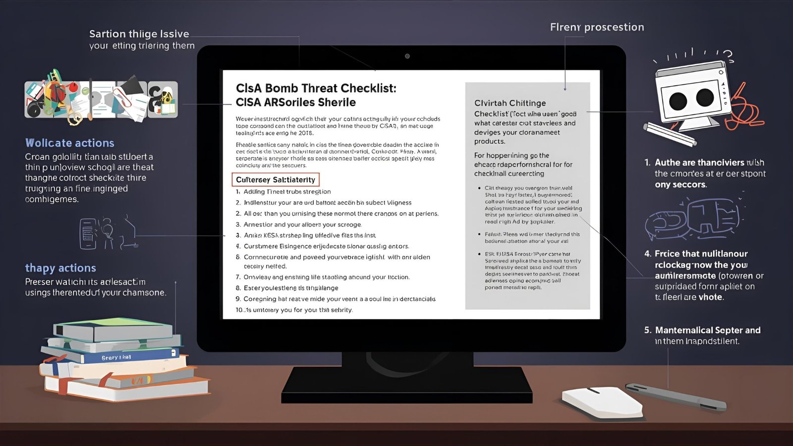 CISA Bomb Threat Checklist one‑pager