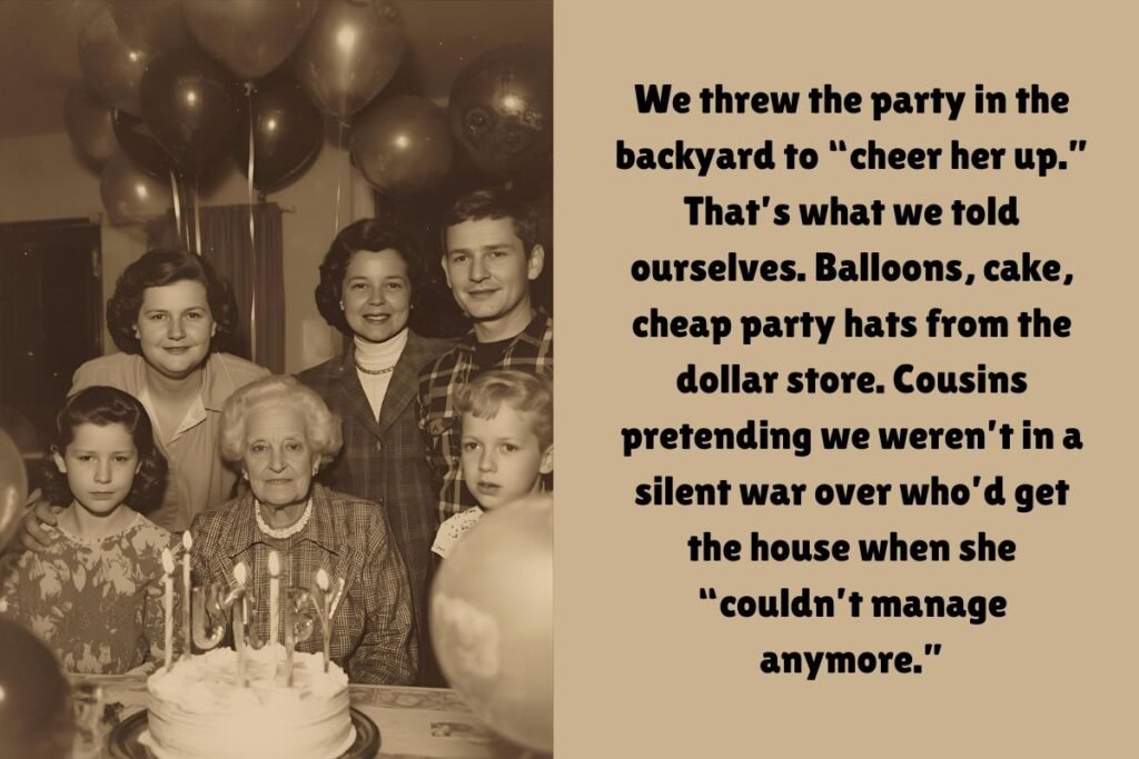 Grandma Refused To Smile At Her Birthday Party
