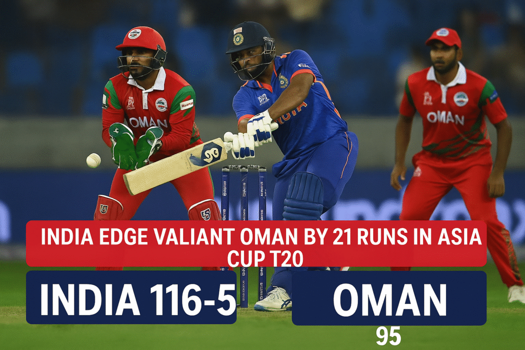 India edge valiant Oman