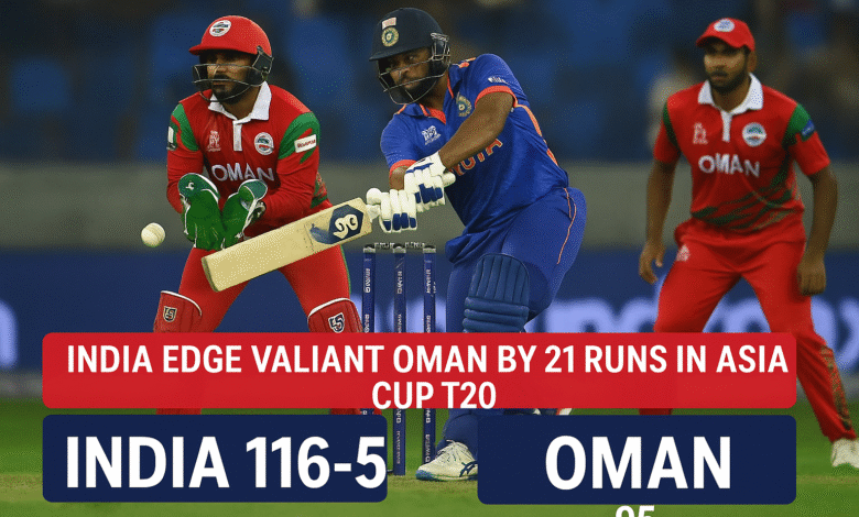 India edge valiant Oman
