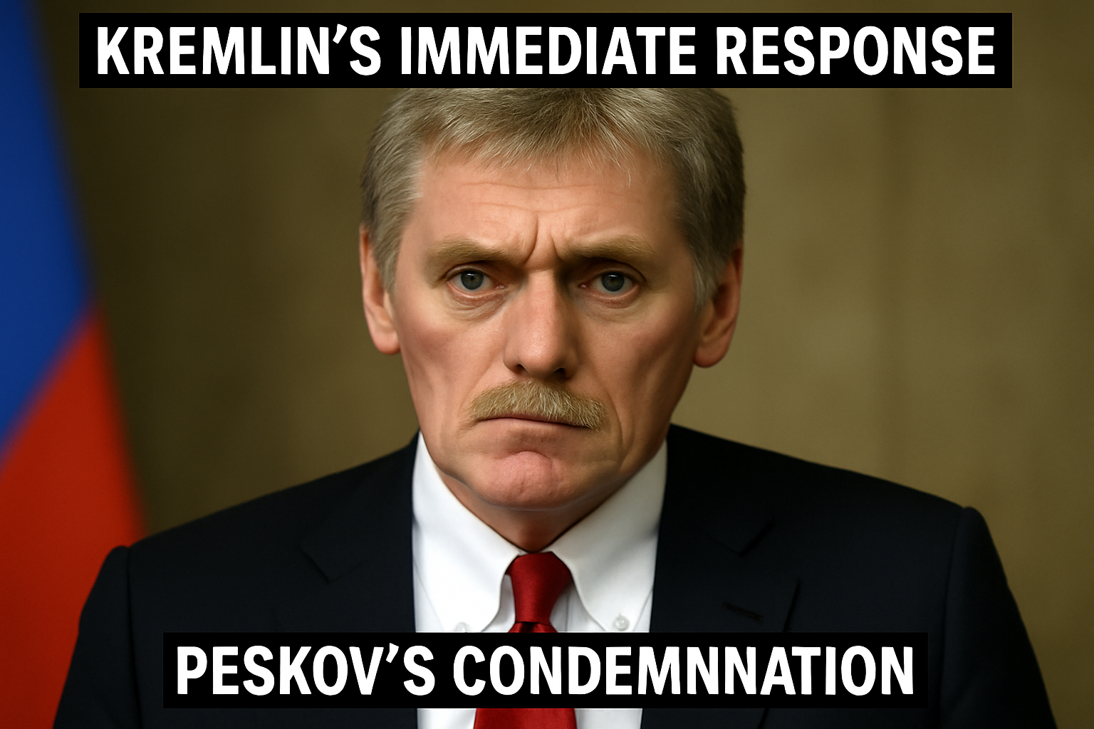Kremlin's Immediate Response Peskov's Condemnation
