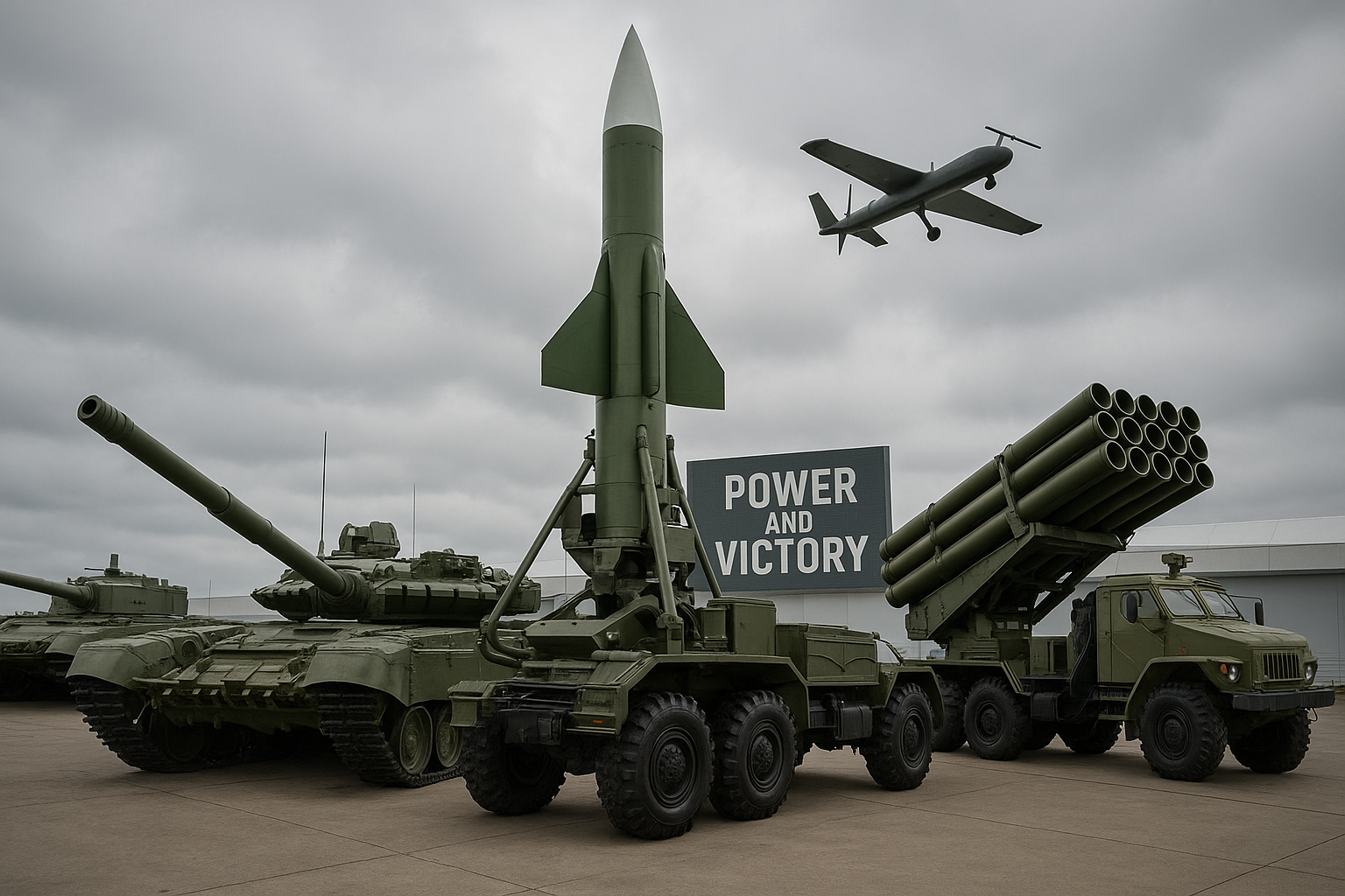 Military Display Advanced Weaponry