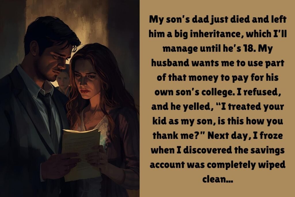 My Husband Wanted To Use My Son’s Inheritance