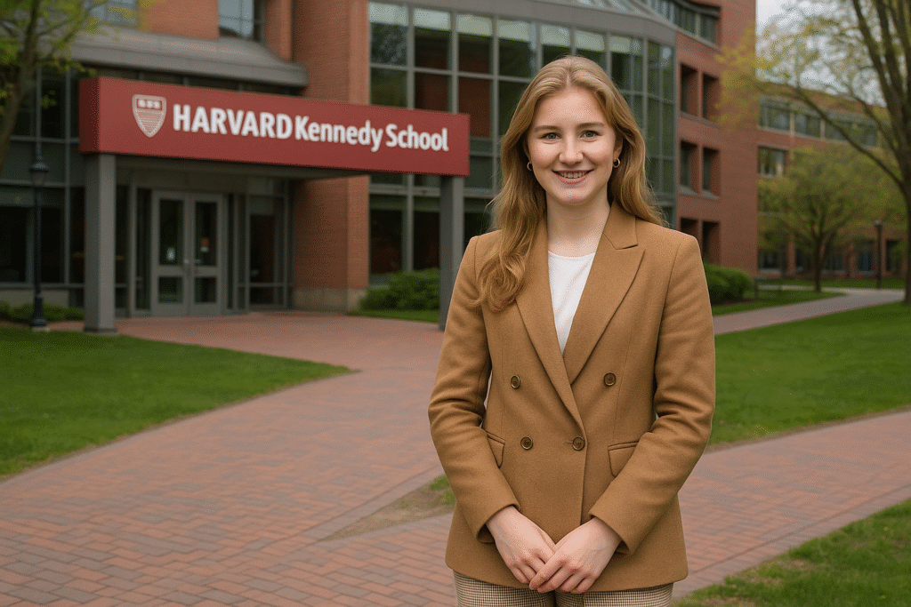 Princess Elisabeth of Belgium at Harvard Kennedy School Campus