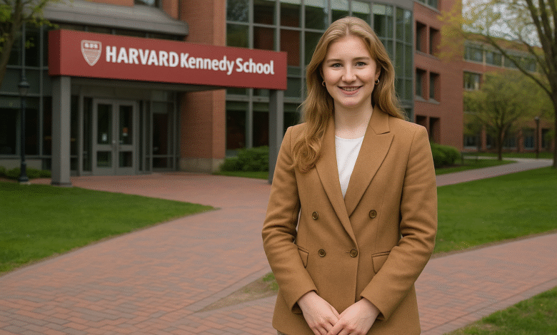 Princess Elisabeth of Belgium at Harvard Kennedy School Campus