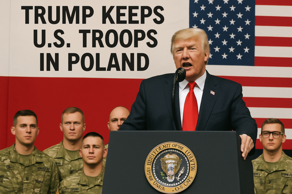 Trump Keeps U.S Troops in Poland