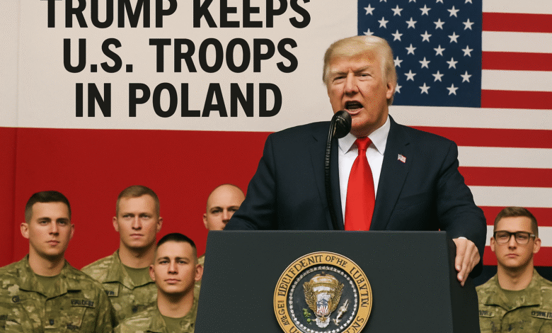 Trump Keeps U.S Troops in Poland