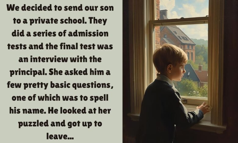 We Sent Our Son To A Fancy Private School