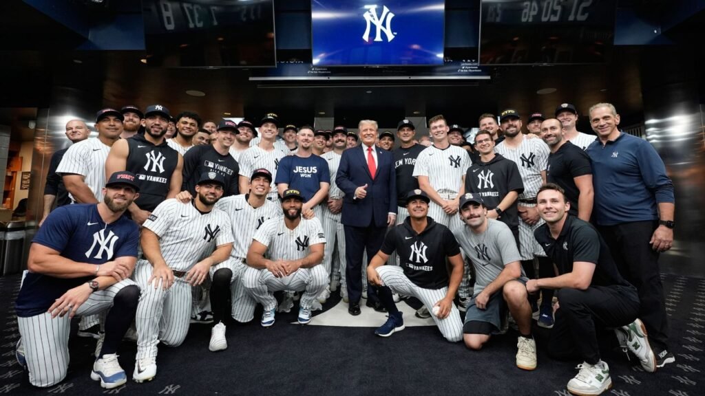 trump yankees game