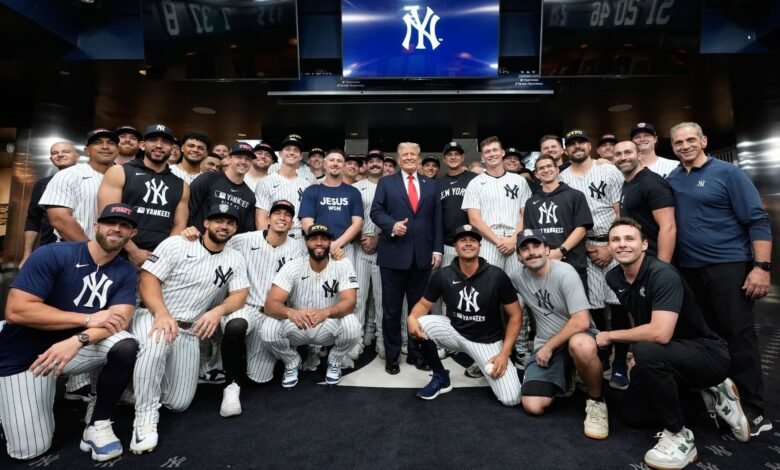 trump yankees game