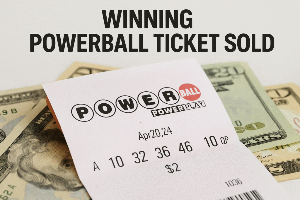 winning Powerball ticket sold