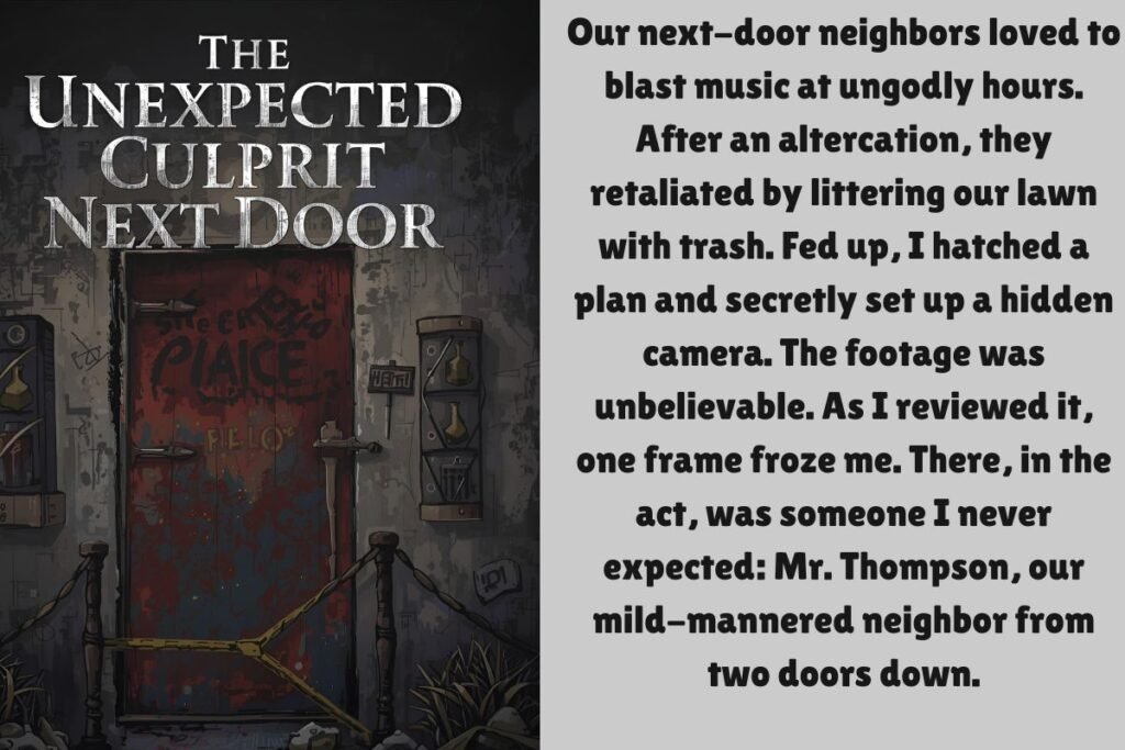 The Unexpected Culprit Next Door