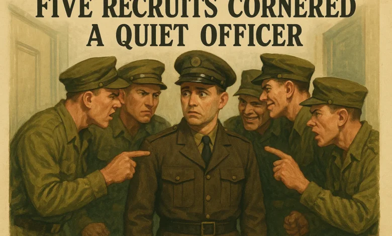 Five Recruits Cornered a Quiet Officer