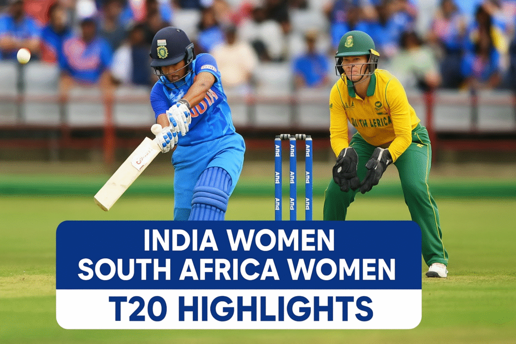 India Women vs South Africa Women T20 Highlights