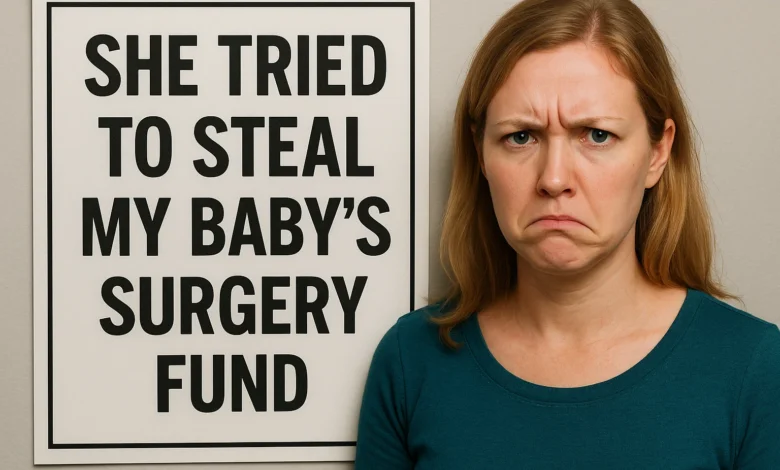 SHE TRIED TO STEAL MY BABY’S SURGERY FUND
