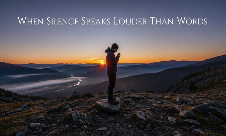 When Silence Speaks Louder Than Words