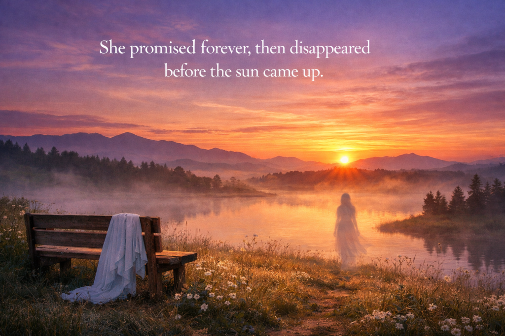 She promised forever, then disappeared before the sun came up