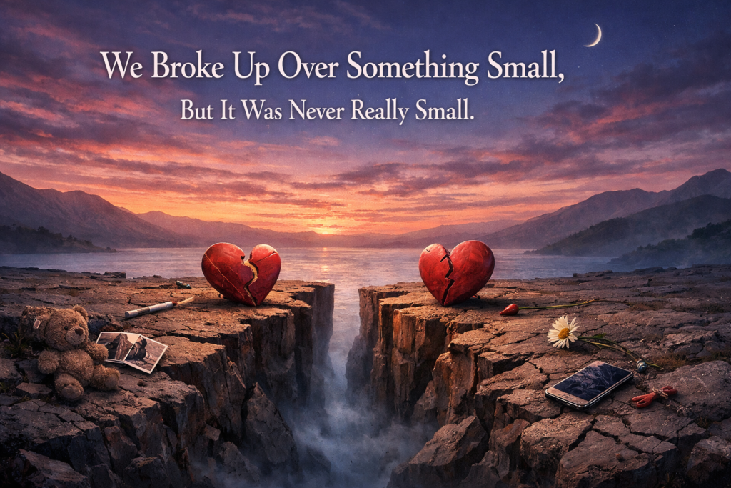 We Broke Up Over Something Small, But It Was Never Really Small