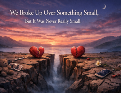 We Broke Up Over Something Small, But It Was Never Really Small