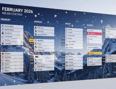 2026 winter olympics schedule