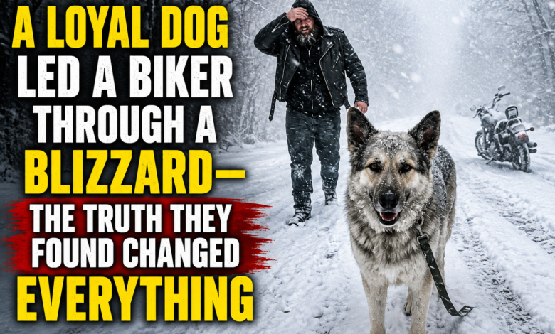 A Loyal Dog Led a Biker Through a Blizzard—The Truth They Found Changed Everything