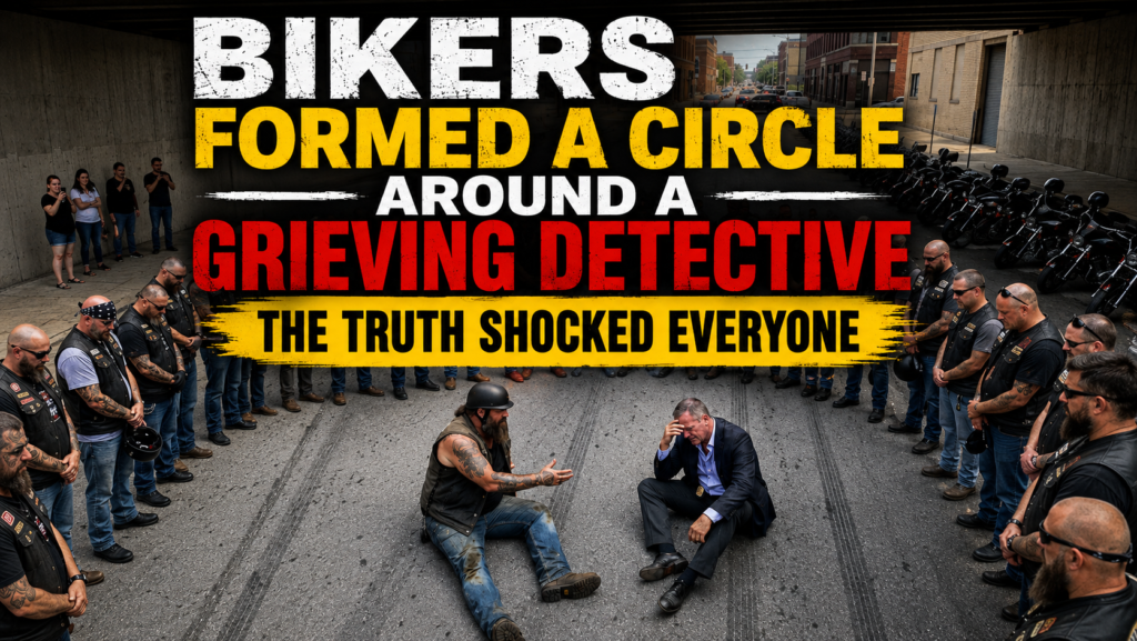 Bikers Formed a Circle Around a Grieving Detective — The Truth Shocked Everyone