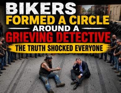 Bikers Formed a Circle Around a Grieving Detective — The Truth Shocked Everyone