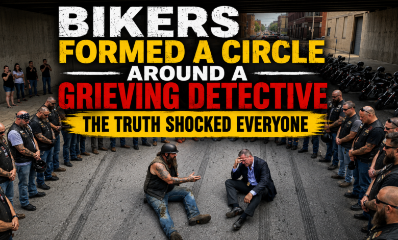 Bikers Formed a Circle Around a Grieving Detective — The Truth Shocked Everyone